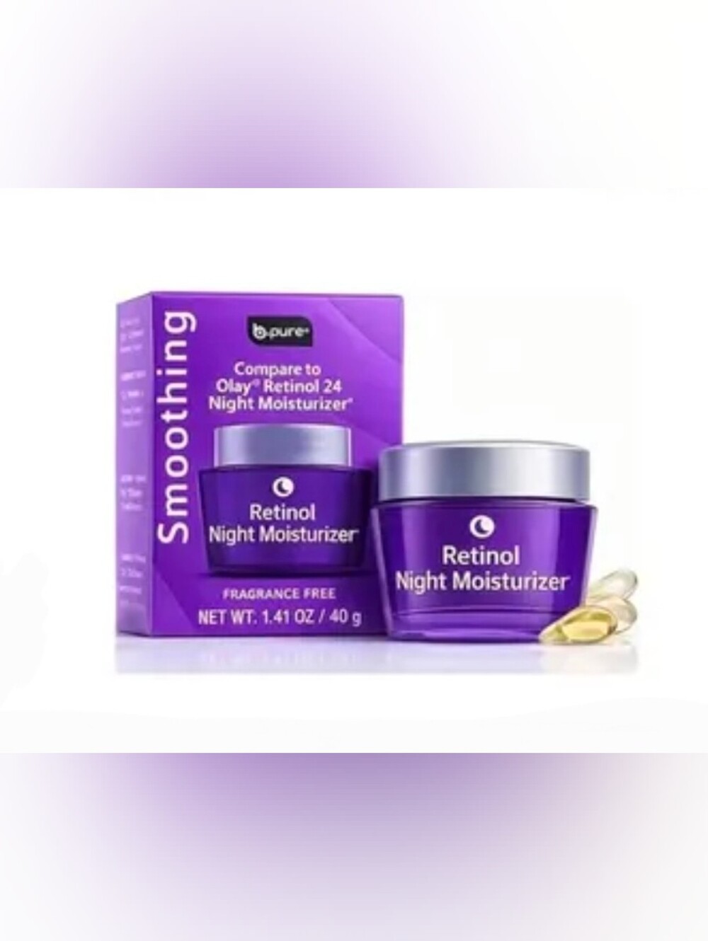 B Pure Retinol Night Moisturizer - Fragrance Free 1.41oz BNIB